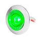 1" Mini Push/Screw Wide Angle LED Light in Smoke Lens with Chrome Plastic Bezel - White Line Distributors Inc