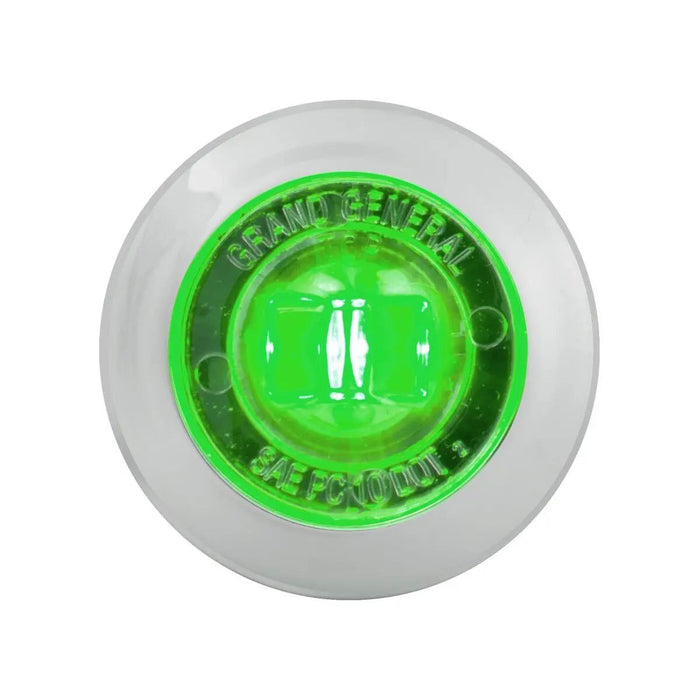 1" Mini Push/Screw Wide Angle LED Light in Smoke Lens with Chrome Plastic Bezel - White Line Distributors Inc