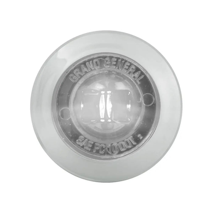 1" Mini Push/Screw Wide Angle LED Light in Smoke Lens with Chrome Plastic Bezel - White Line Distributors Inc