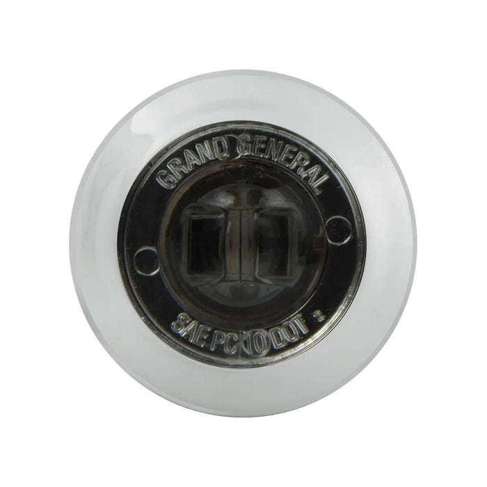 1" Mini Push/Screw Wide Angle LED Light in Smoke Lens with Chrome Plastic Bezel - White Line Distributors Inc