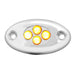 Small Oval Chrome Plastic Courtesy LED Light - White Line Distributors Inc
