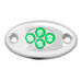 Small Oval Chrome Plastic Courtesy LED Light - White Line Distributors Inc