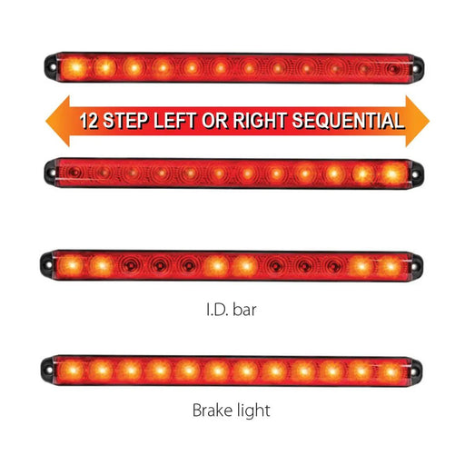 Smart Dynamic 4 in 1 Sequential LED I.D. Light Bar - White Line Distributors Inc