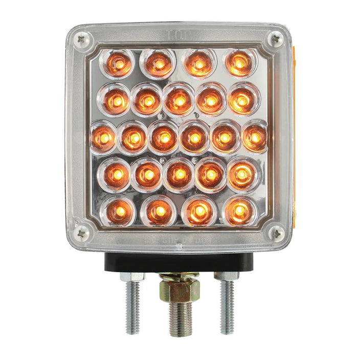 Square Double Face Pearl LED Pedestal Light - White Line Distributors Inc