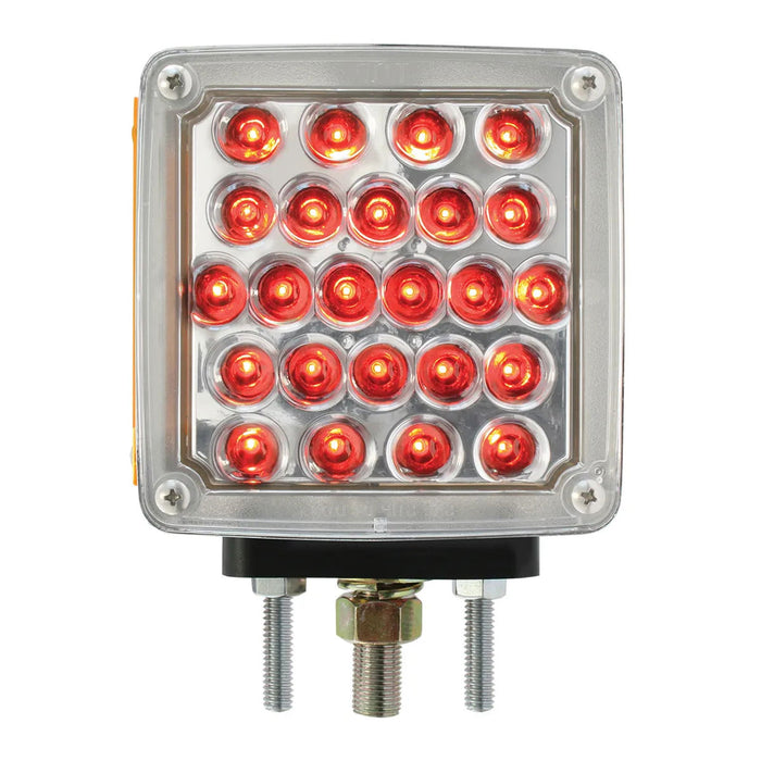 Square Double Face Pearl LED Pedestal Light - White Line Distributors Inc