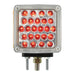 Square Double Face Pearl LED Pedestal Light - White Line Distributors Inc