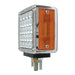 Square Double Face Pearl LED Pedestal Light - White Line Distributors Inc