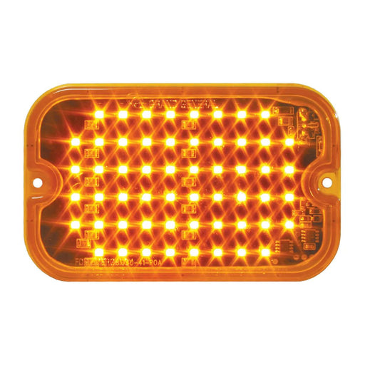 Ultra Thin Large Rectangular Strobe LED Light with Split Flash - White Line Distributors Inc