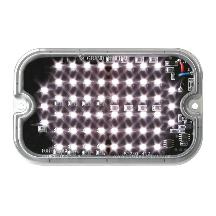 Ultra Thin Large Rectangular Strobe LED Light with Split Flash - White Line Distributors Inc