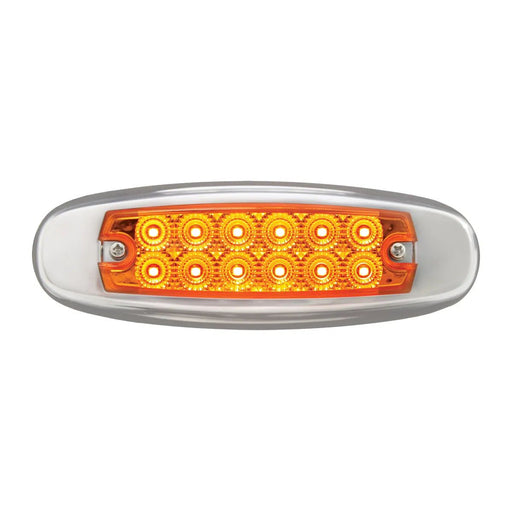 Ultra Thin Spyder LED Marker Light with Stainless Steel Bezel - White Line Distributors Inc