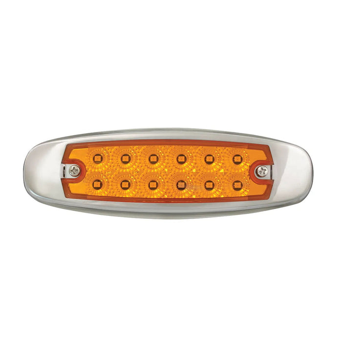 Ultra Thin Spyder LED Marker Light with Stainless Steel Bezel - White Line Distributors Inc