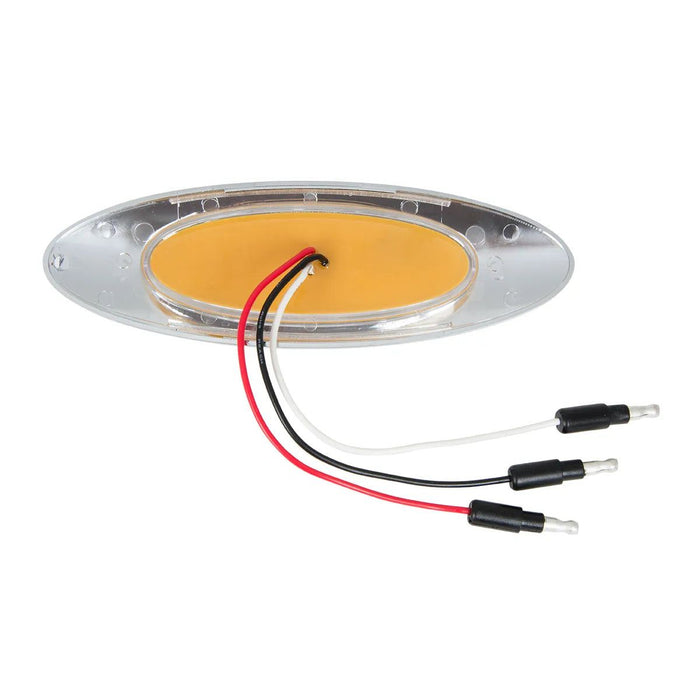 Ultra Thin Surface Mount Pearl Y2K Marker & Turn LED Light with Chrome Bezel - White Line Distributors Inc