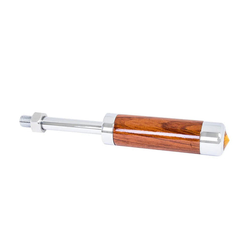 8" Long Chrome/Wood Trailer Brake Handles With Crystal On Top - White Line Distributors Inc